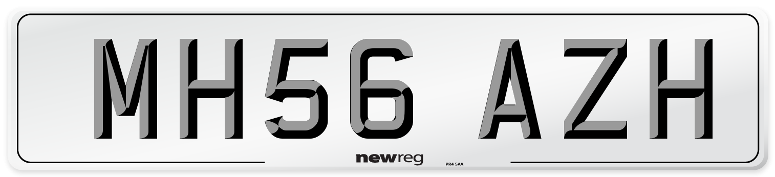 MH56 AZH Number Plate from New Reg